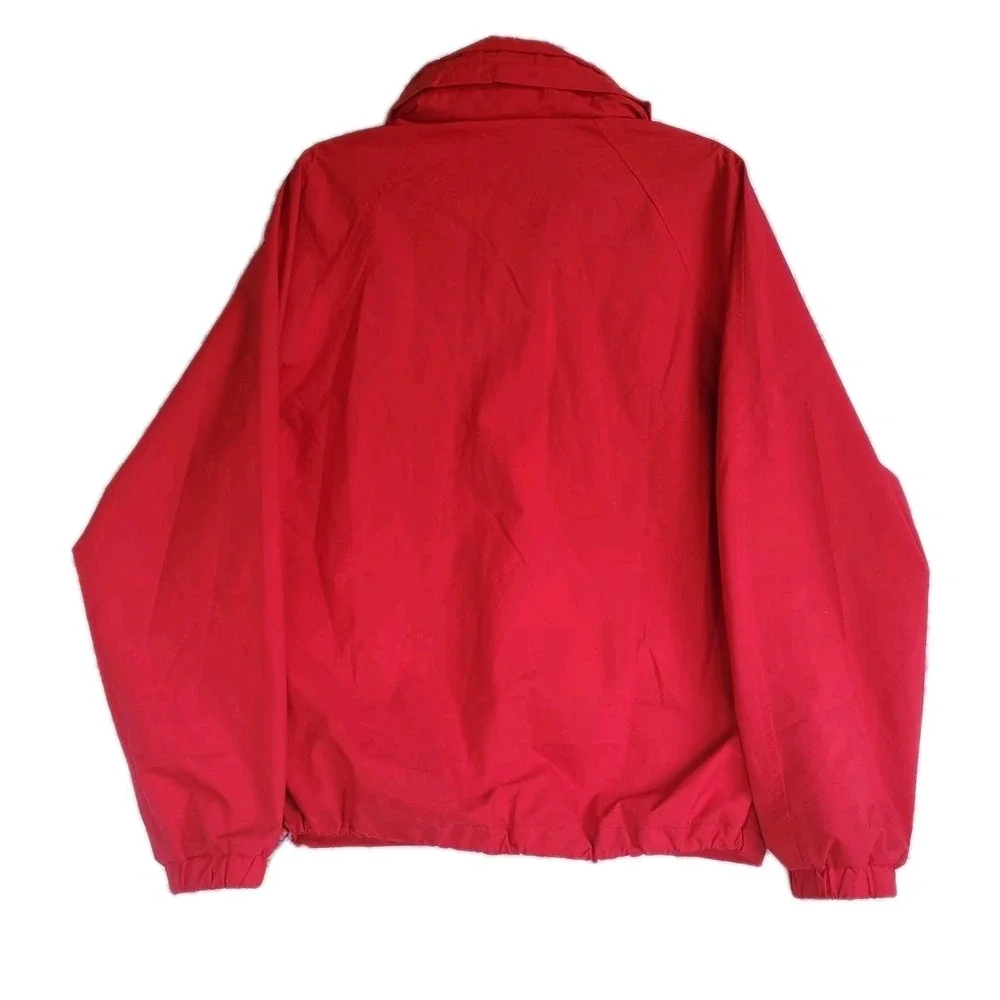 Vintage Eddie Bauer Anorak Windbreaker Jacket Red Purple 1/4 Zip Men's S